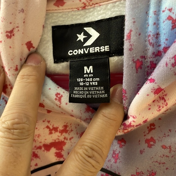 Crop converse sweater multi colored sized medium for kids - Picture 3 of 4